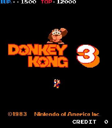 Donkey Kong 3 (US) screen shot title